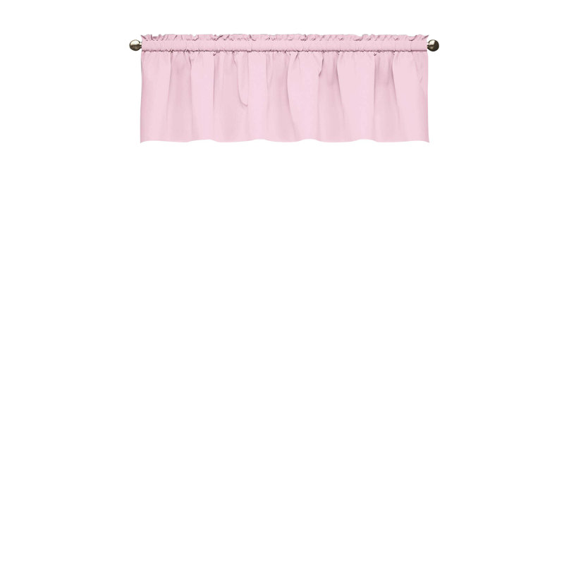 Kendall Scalloped Window Valance, Pink