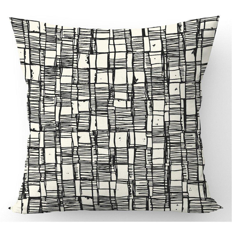 Elice Abstract Square Cushion
