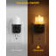 Veilleuse de style bougie noire avec capteur de lumière, ambre 1600K, gradateur coulissant