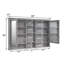 Pharmacie l 55 po x H 35 po avec miroir et 9 tablettes fixes, gris titane-410114215