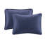Couvre-lit réversible double marine - Rembourrage en coton doux Apparence élégante, taies décoratives et taies décoratives, taille pré-lavée confortable et classique