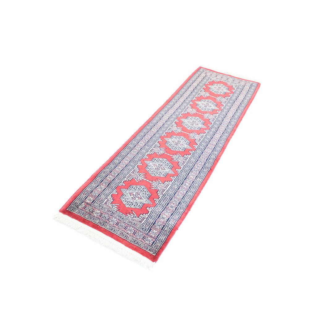 Hand Knotted Wool Red Indoor/Outdoor Rug