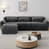 Tissu gris foncé