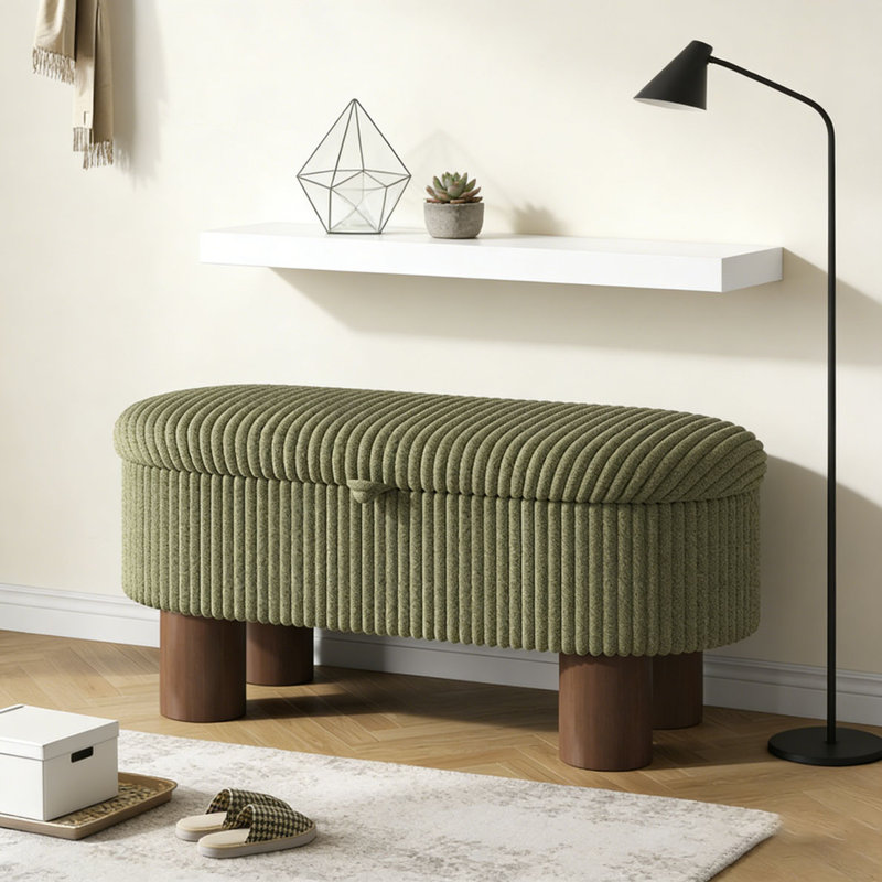 Banc rembourré Modern, Green