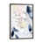 Toile avec cadre gris