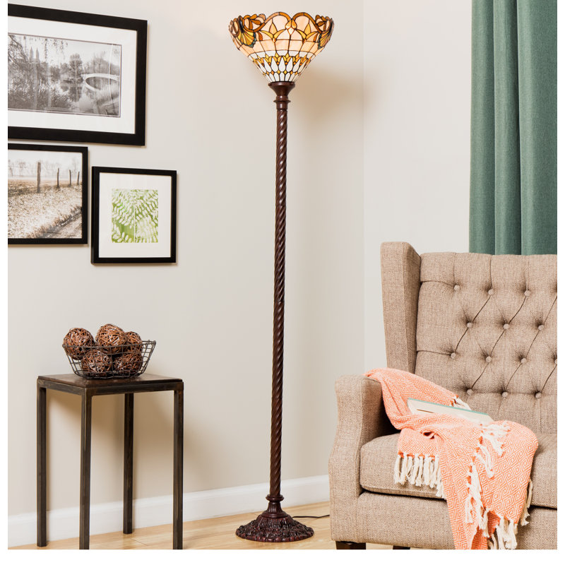 Galvan 72'' Bronze Torchiere Floor Lamp