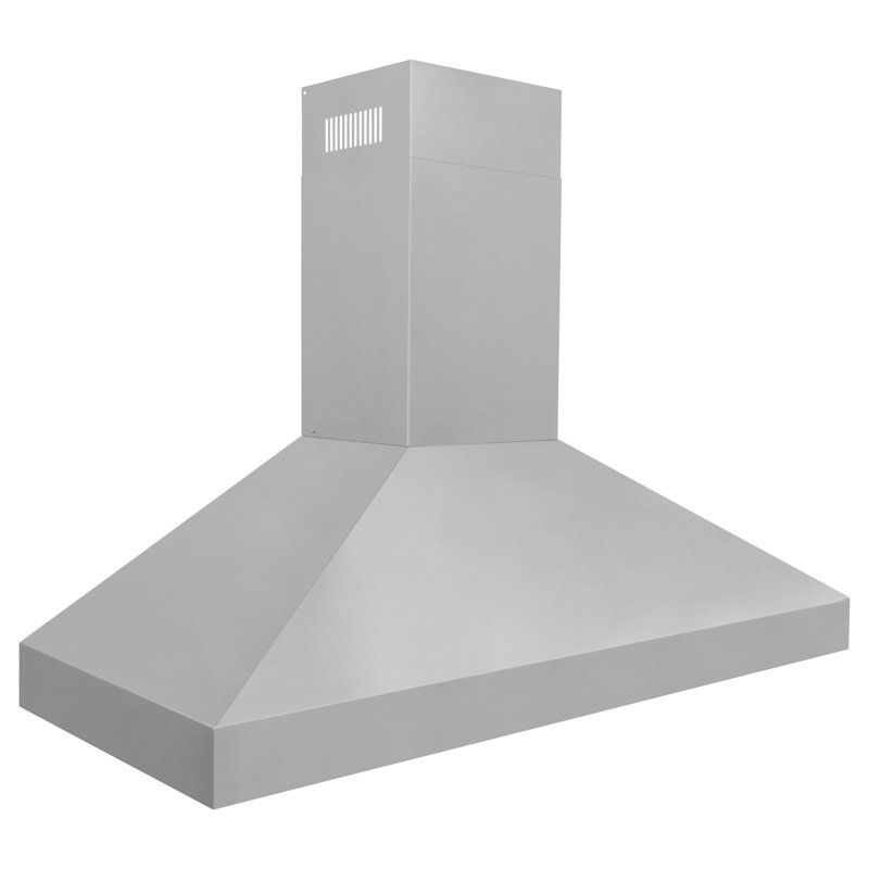 Professional 500 CFM Convertible Wall Mount Range Hood in Stainless Steel