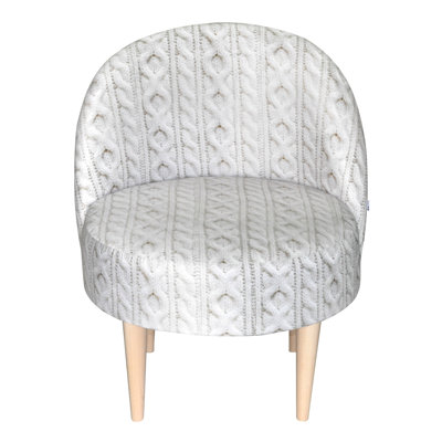 Scandi Upholstered Barrel Chair