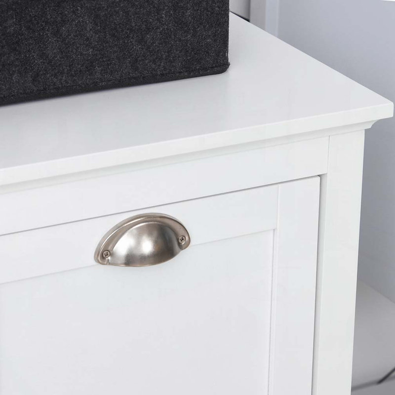 Armoire de salle de bain Tilt-Out, Blanc