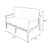 Evie 53.54'' Wide Loveseat with Cushions