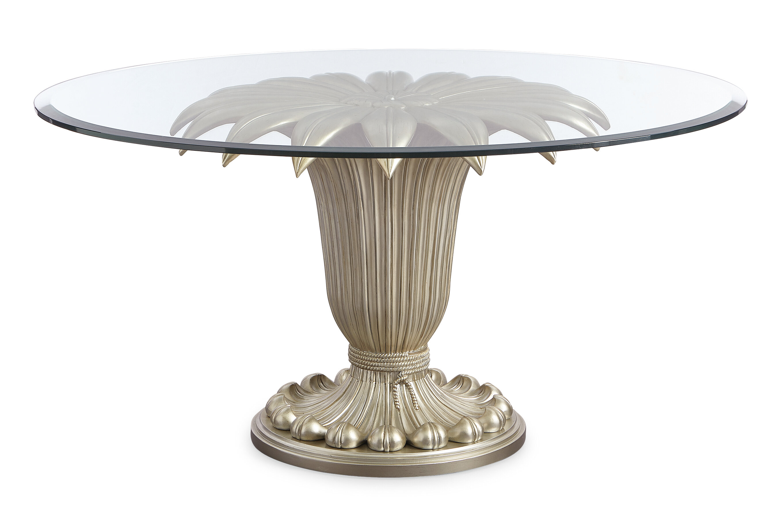 Caracole Compositions Fontainebleau Round Glass Dining Table & Reviews ...