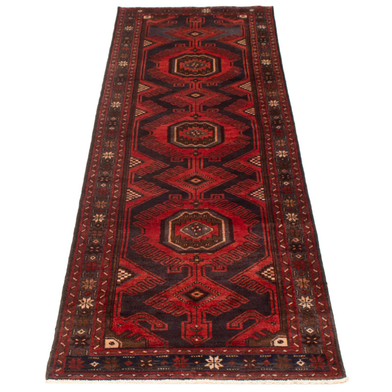 Tapis de couloir gris et crème 3 pi 5 po x 9 pi 11 po Havisha