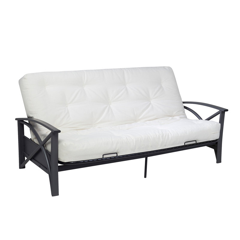 Matelas de futon en mousse viscoélastique châtaignier, Double, Coton naturel