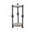 Darlyene Modern Metal and Wood Accent Table with Sturdy Iron Frame and Elegant Marble Top