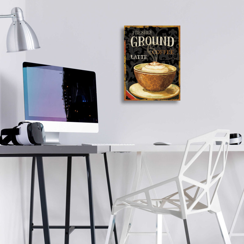 «Today's Coffee II» par Lisa Audit, art mural en verre acrylique, H 16 po x l 12 po x P 0,13 po