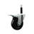 4 Inch SS Soft Rubber Swivel 3/4 Inch Expanding Stem Caster Total Lock Brake SCC