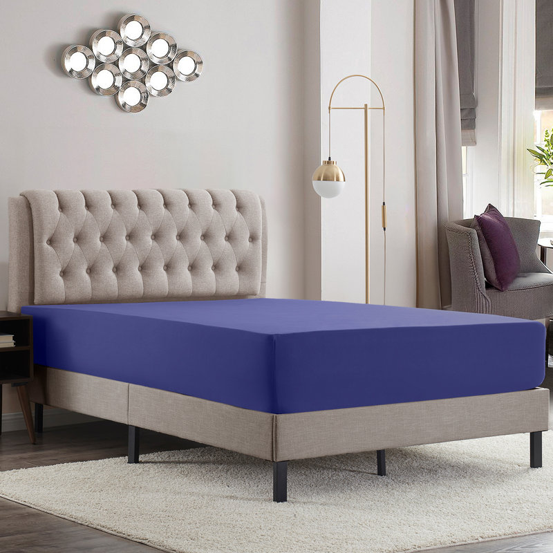 Luxury Double Brushed Microfiber Deep Pocket Fitted Sheet – 16” Mattress Fit, Wrinkle-Free, Fade Resistant & Breathable