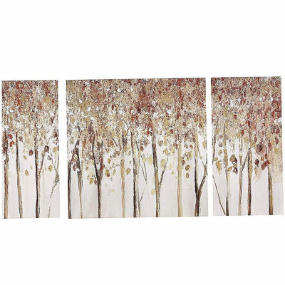 Triptych 3-piece Textured Canvas Wall Art Set