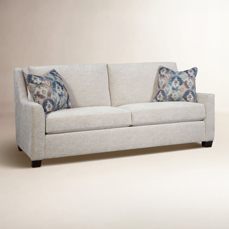 Columbus 82'' Upholstered Sofa, Black, Eggshell Crypton Performance; 0884-93