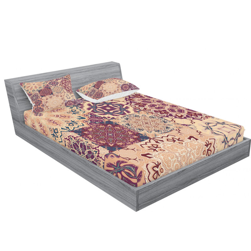 Microfiber Sheet Set, Queen Sheet Set with Fitted Sheet