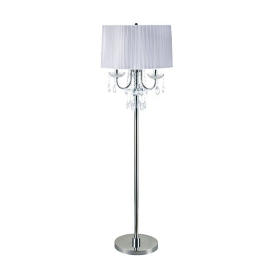 Mclaren 62.5'' Chrome Traditional Floor Lamp