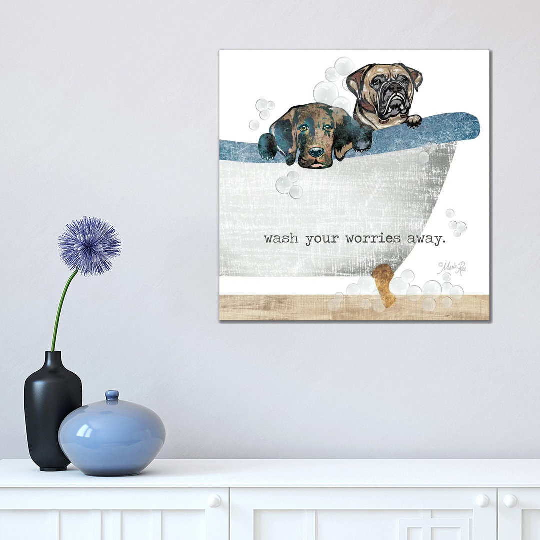 Wash Your Worries Away by Marla Rae - Print on Canvas