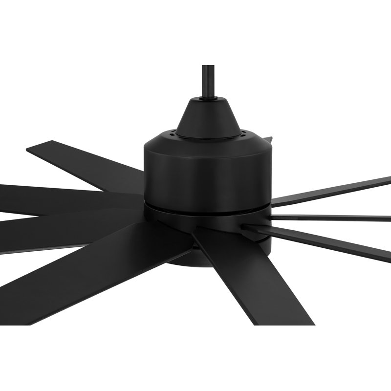Champion Ceiling Fan with LED Lights, Flat Black