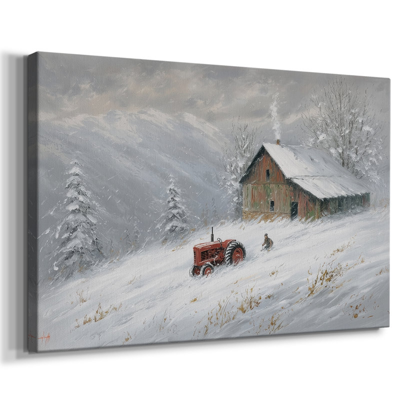 Icalles of Frostlit Serenade - Toile tendue avec châssis de qualité supérieure, H 60 po x l 40 po