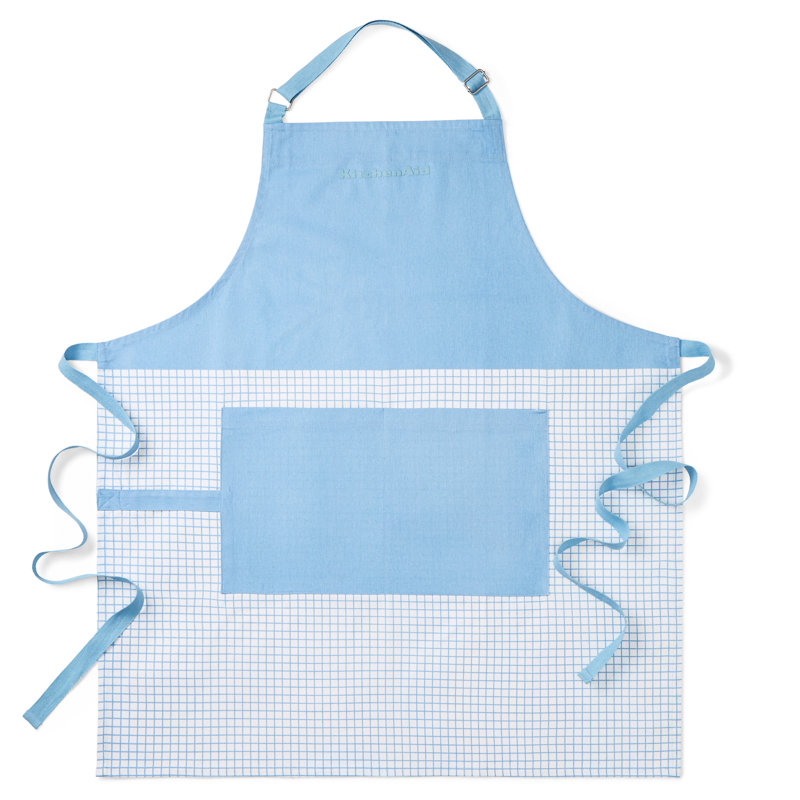 Grand tablier pour cuisinier Gridline de la série Gourmet de Kitchenaid, Adulte, Velours bleu