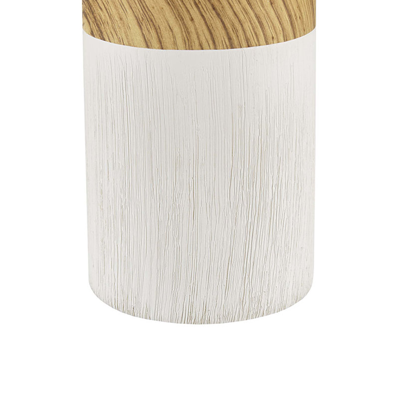 Lampe de table texturée, Crème, crème, Blanc