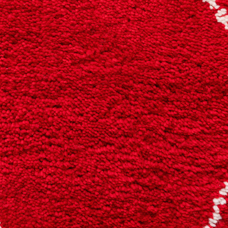Ogan Moroccan Wool Hand Knotted Area Rug, Red, Rectangle 170 x 240cm