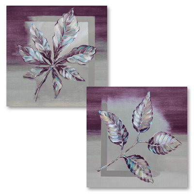 " Ultra Leaf I And II " by Margaret Ferry 2 - Pieces