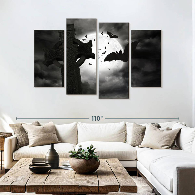 Hitzel Graveyard Bats, 54" H x 84" W