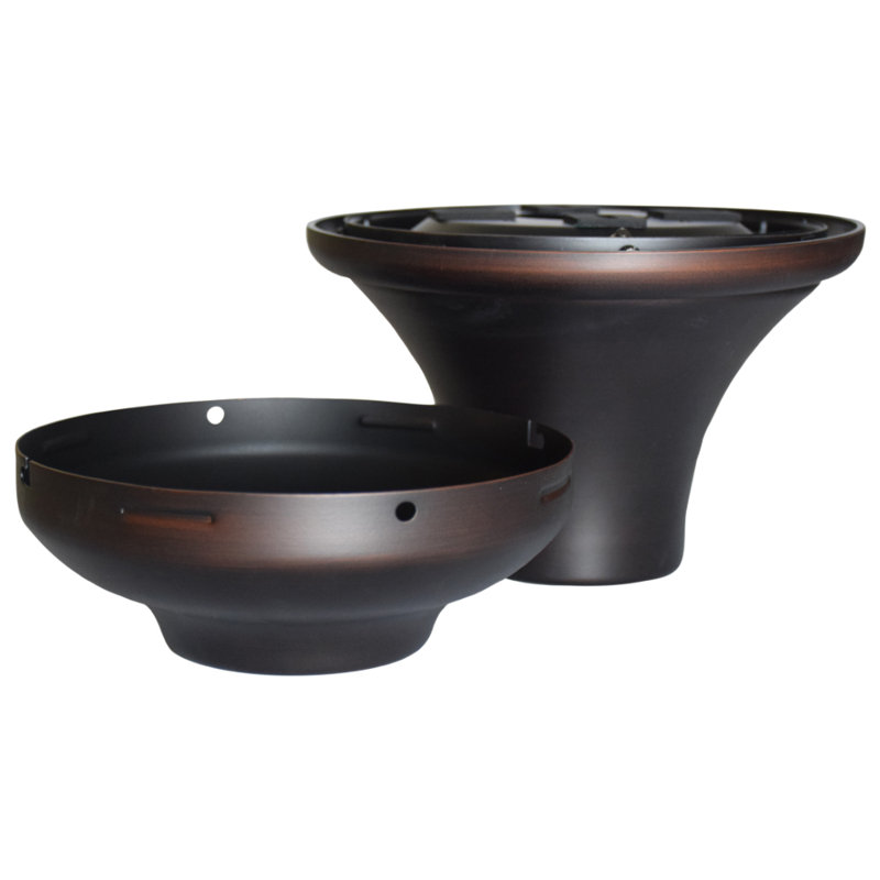 Ceiling Fan Close to Ceiling Kit - Dark Bronze - Damp Rated, Dark Bronze