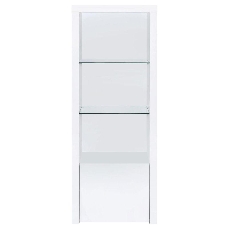 Ashley-Mason Glass 63 " H Media Shelves