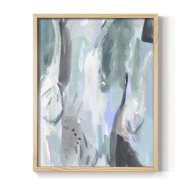 «Ocean Crush I», reproduction encadrée - bois massif, Naturel, H 11 po x l 9 po
