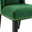 Ensemble de 2 chaises de salle à manger en velours Modway Baron Performance-143622761