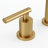 Modern Brushed Gold 8" Widespread 2-handle Bathroom Faucet With Pop-up Drain & Supply Lines, Lead-free 304 Stainless Steel-123130261