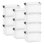  Boîte de rangement transparente avec couvercle, 49 bacs en plastique pour l'organisation, caisses empilables, sans BPA, non toxiques, sans odeur, organisateurs pour la maison, le bureau, l'école et le dortoir, paquet de 10