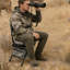 Fauteuil de chasse pivotant 27,5 po de hauteur, siège d'extérieur pliable camouflage avec dossier-1343275257