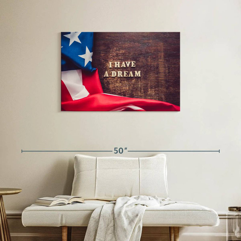 Drapeau américain Lelend I Have A Dream, H 24 po x l 36 po