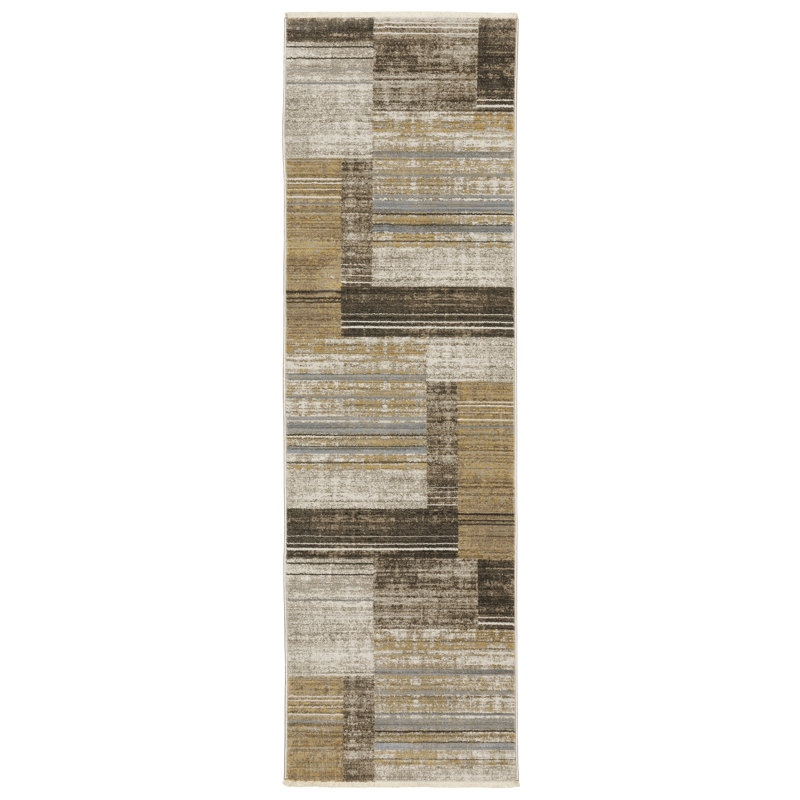 Breylee Abstract Indoor Rug, Runner 2'3" x 7'6"