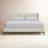 Estrela Upholstered Metal Wingback Bed-120689714-120689720