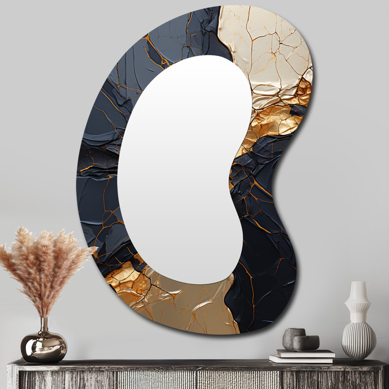 Miroir mural moderne et irrégulier Minimalisme, 39 po x 28 po