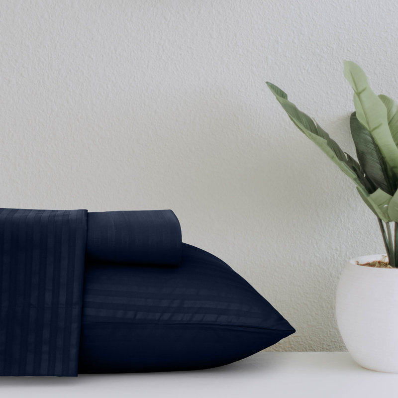 Ensemble de literie en microfibre avec draps-housse et drap-housse Lux Decor Collection, Taie d'oreiller pour lit simple