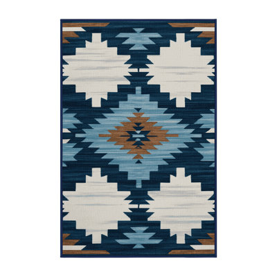 Tapis de style sud-ouest à six nuages de pluie Hopi Ginza