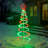 Green and Red LED Spiral Tree Lamp-339950549