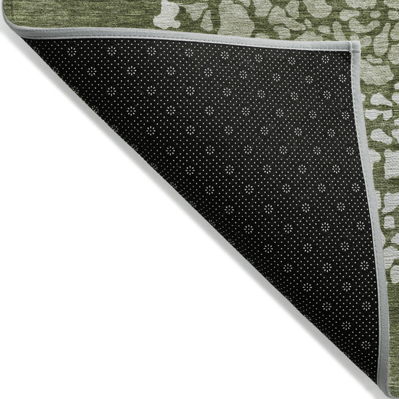 Machine-Washable Stain Resistant Abstract Area Rug, Rectangle 8' x 10'