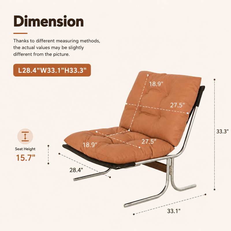 Upholstered Accent Chair, Brown