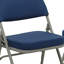 Premium Curved Triple Braced & Double Hinged Fabric Upholstered Metal Folding Chair-1755300525-1755300526